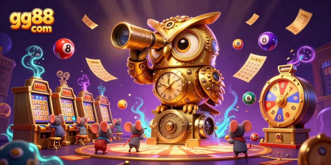 Experience casino thrills with gg88 com in this vibrant 3D illustration showcasing games and prizes.