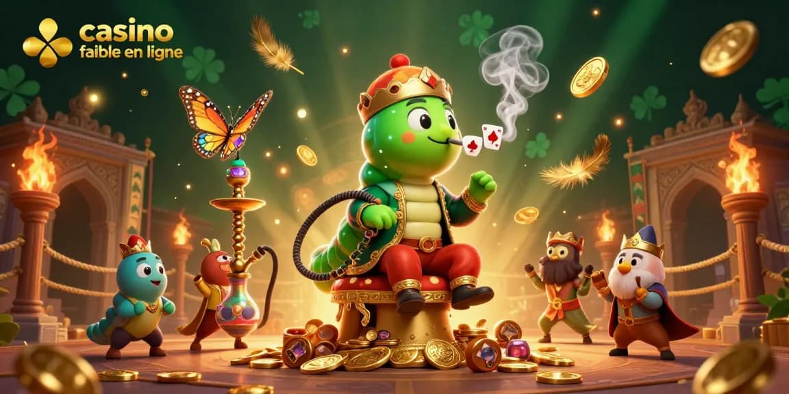 Découvrez une scène captivante de casino fiable en ligne avec des personnages 3D animés dans un décor de jeu.