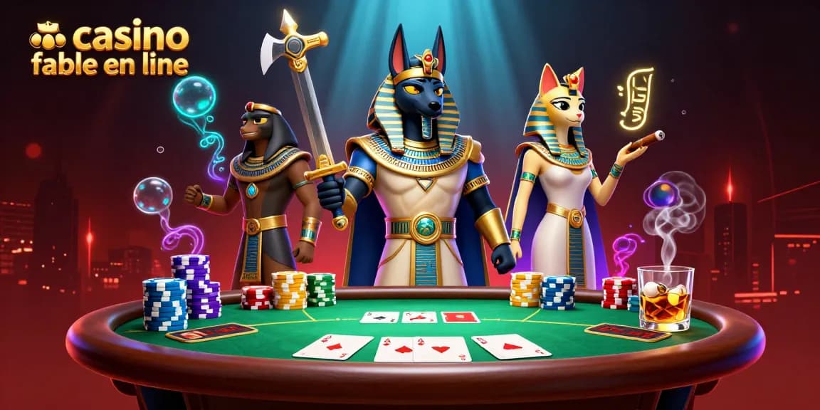 Jouer dans un casino fiable en ligne avec des personnages égyptiens sur un fond dynamique.