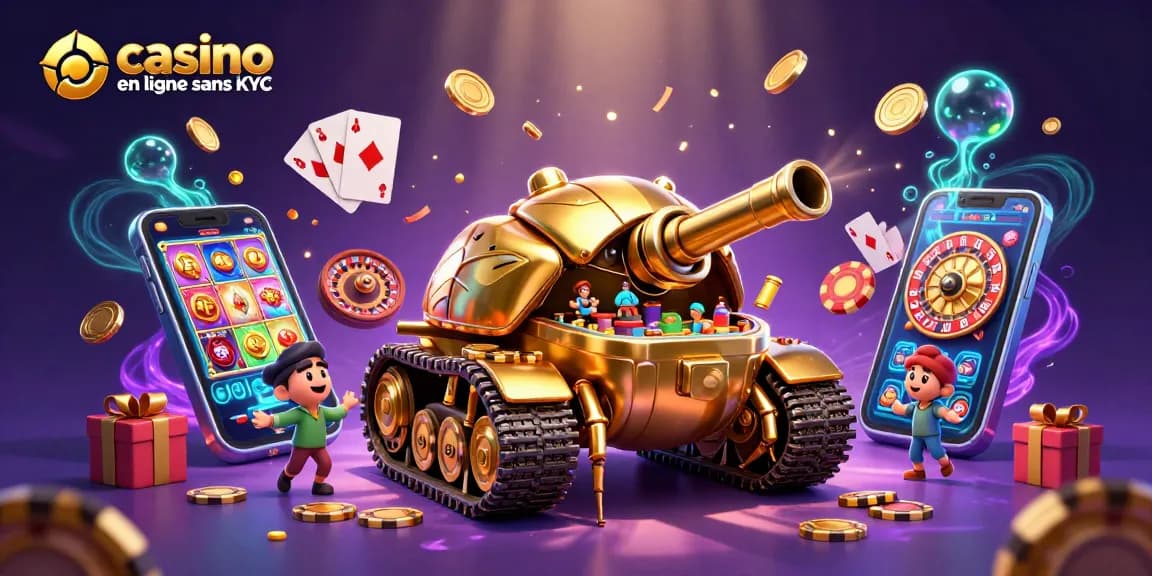 Jouez de manière anonyme dans un casino en ligne sans KYC avec des jeux dynamiques et des bonus.