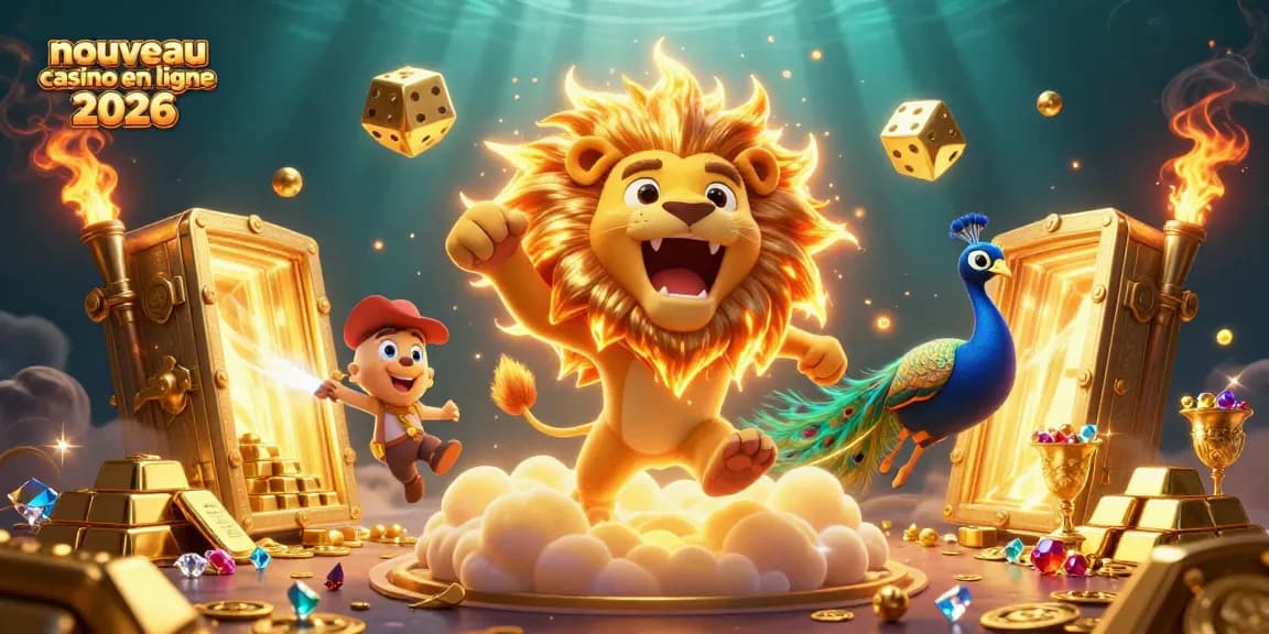 Visualisez le nouveau casino en ligne 2026 avec le lion soleil 3D et des trésors étincelants