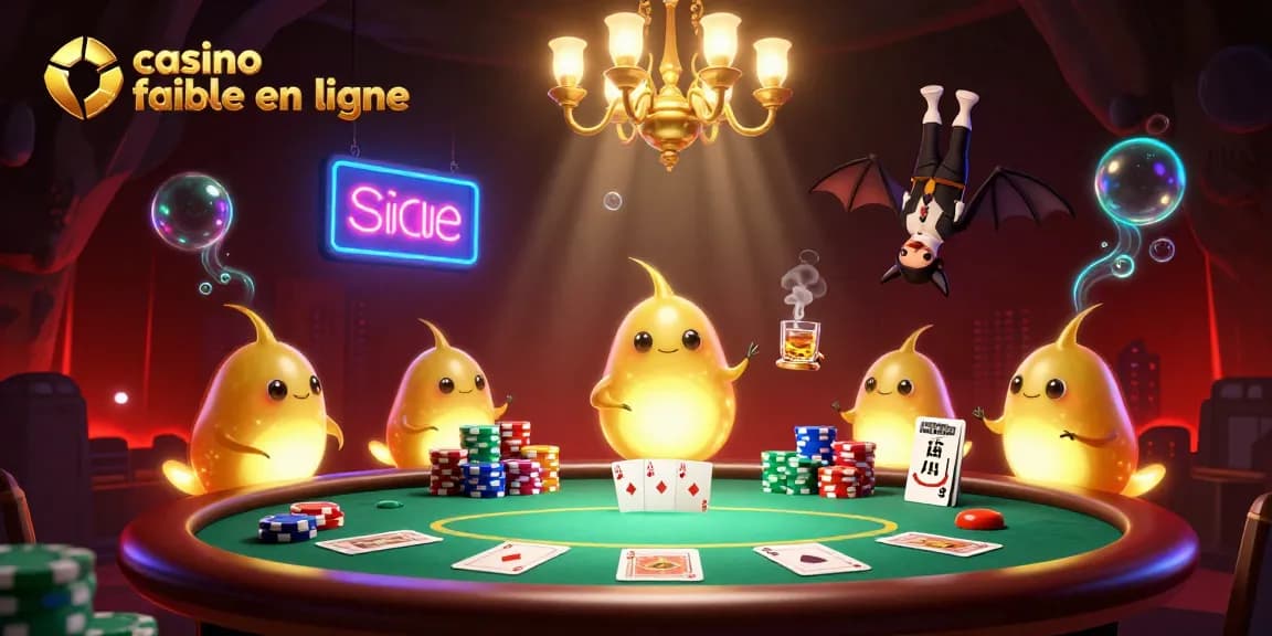 Découvrez un casino fiable en ligne animé par des vers luisants dans une scène colorée.