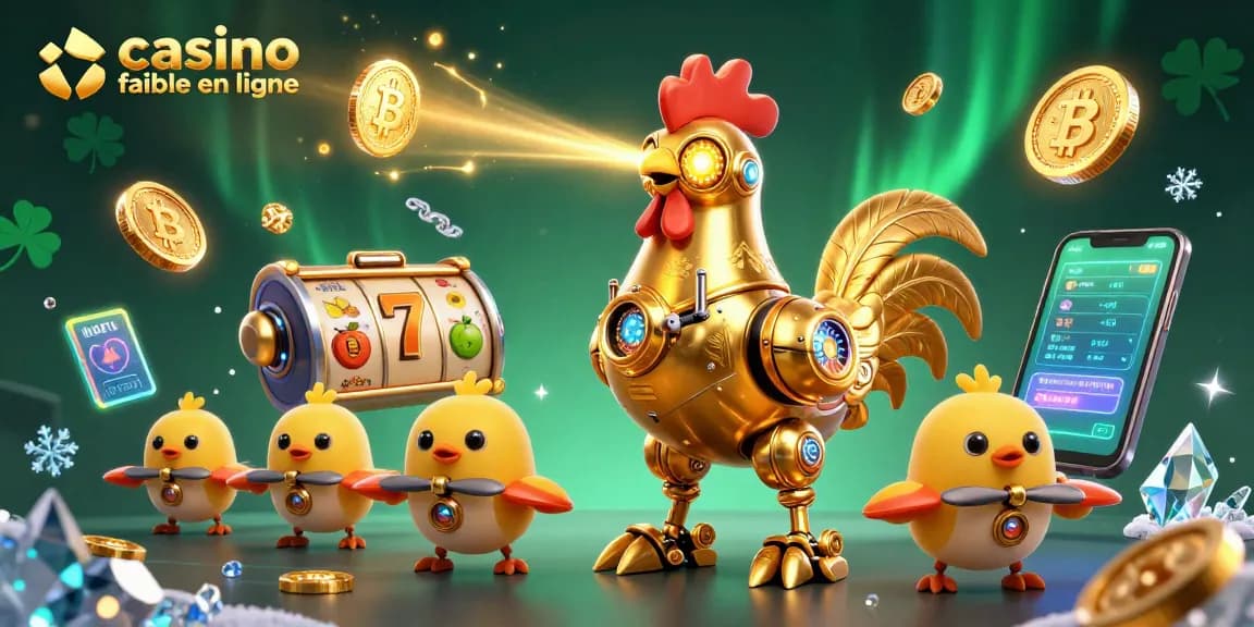 Améliorez vos gains avec le casino fiable en ligne grâce à un robot en or futuriste et des éléments de jeu dynamiques.