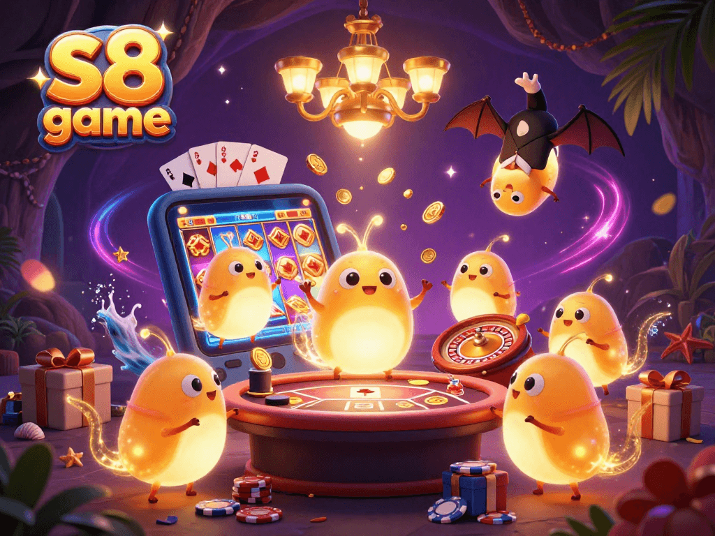 Engage in thrilling adventures with the s8 game, surrounded by enchanting glowworms and captivating features.