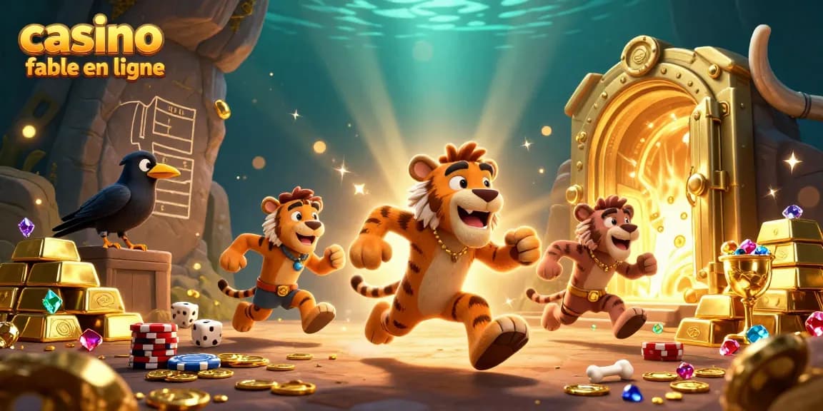 Jouez dans un casino fiable en ligne avec des croupiers de la préhistoire dans une scène animée.