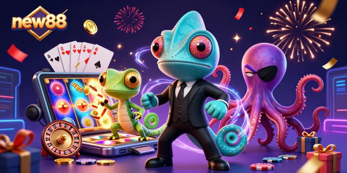 Experience thrilling new88 casino games with vibrant slot action and colorful cash prizes.