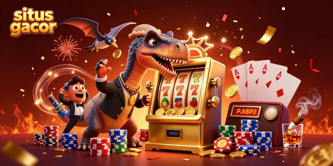 Experience situs gacor as the pachycephalosaurus triggers a jackpot in this vibrant casino scene.