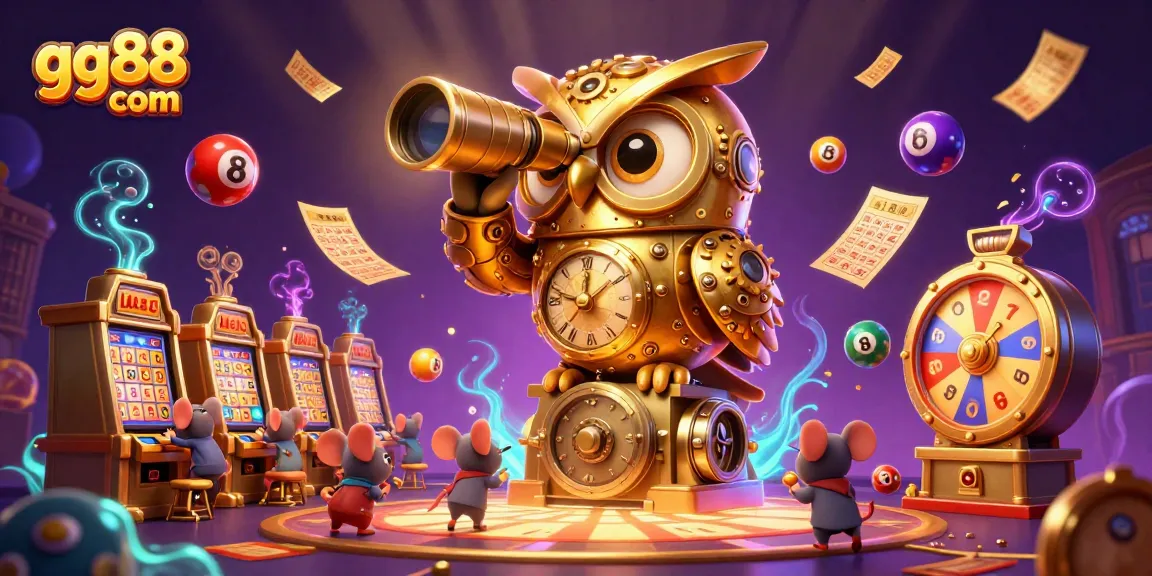 Experience casino thrills with gg88 com in this vibrant 3D illustration showcasing games and prizes.
