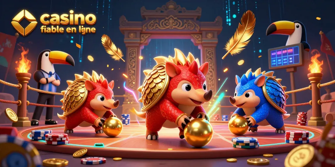 Casino fiable en ligne : rivalité dynamique entre pangolins sur un terrain de jeu féérique.