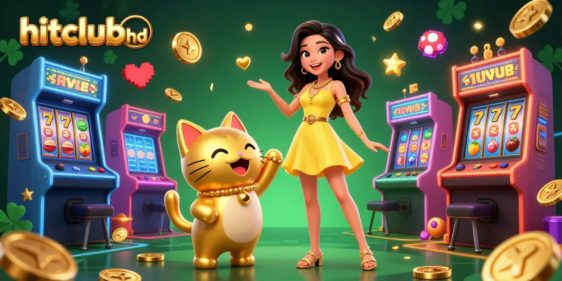 Engage in thrilling slots action at hitclubhd with colorful game elements and joyful characters.