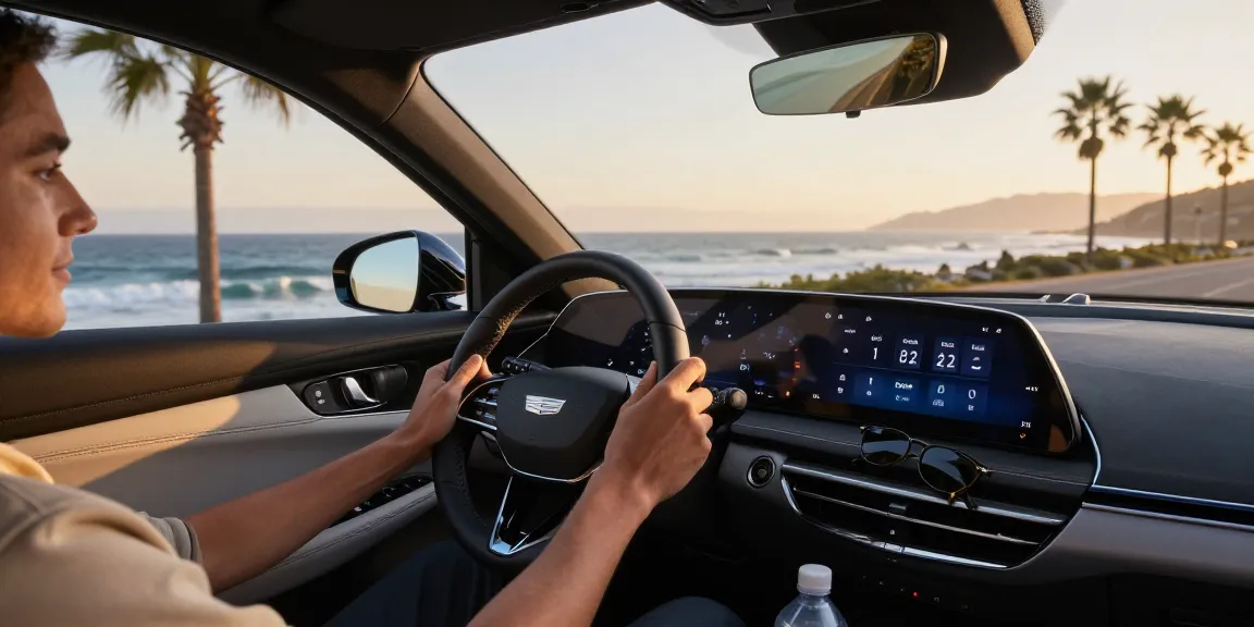 Cadillac Lyriq parked at sunset while exploring do the driving modes in cadillac lyriq offer different ranges or battery usages?