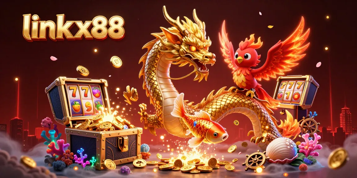 Engage with link x88 by enjoying a thrilling casino adventure with a majestic dragon and phoenix!