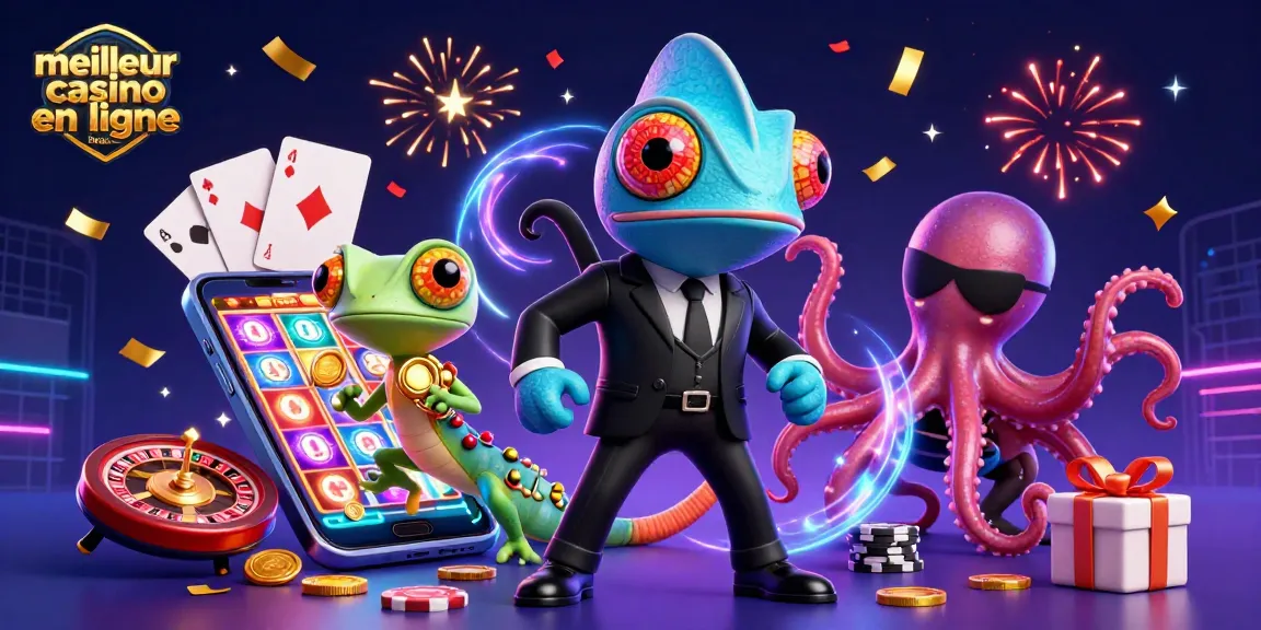 Visitez le meilleur casino en ligne France avec des personnages en 3D, des machines à sous et des célébrations animées.