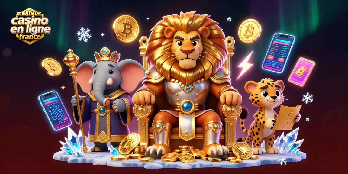 Meilleur casino en ligne France : illustrer une scène de jeu vibrant avec des personnages de casino.