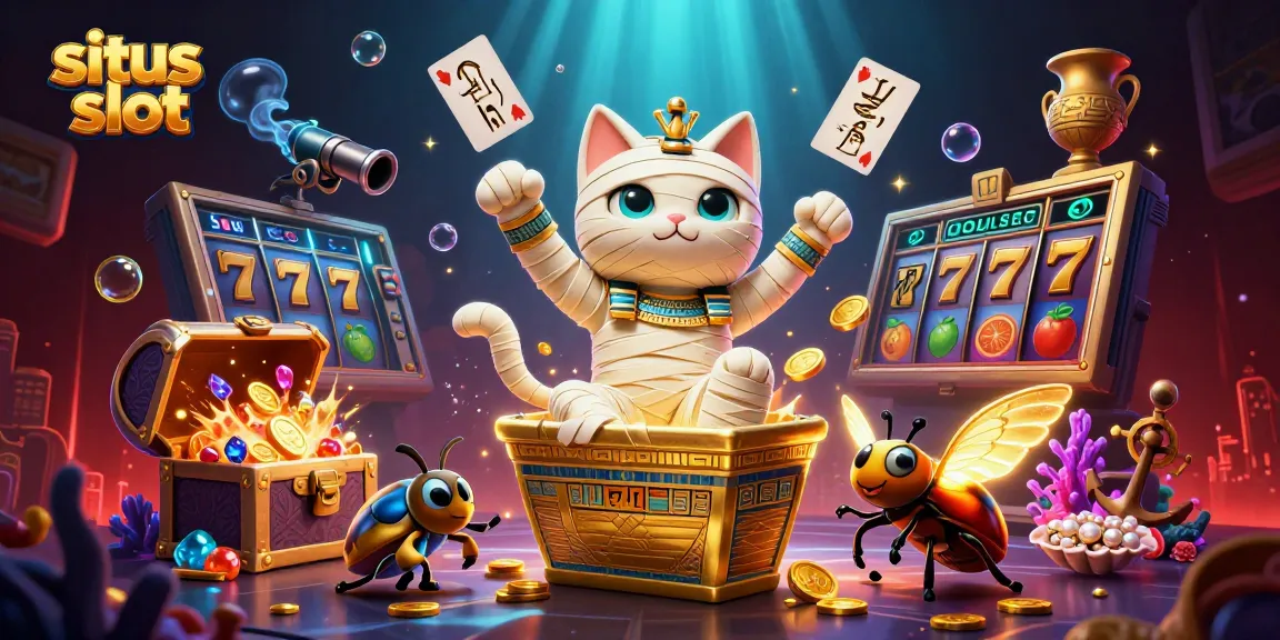 Gambarkan situs slot dengan mumi kucing kuno dan elemen permainan memukau, menyuguhkan pengalaman tak terlupakan.