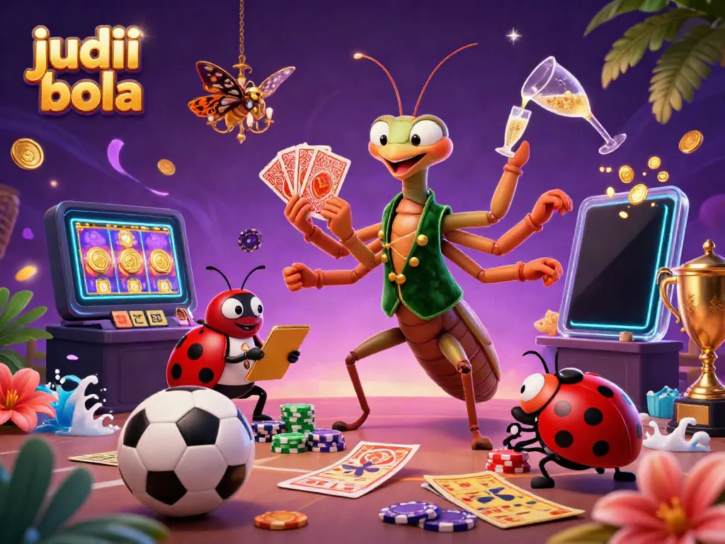 Experience thrilling judi bola action with vibrant characters and dynamic gambling elements