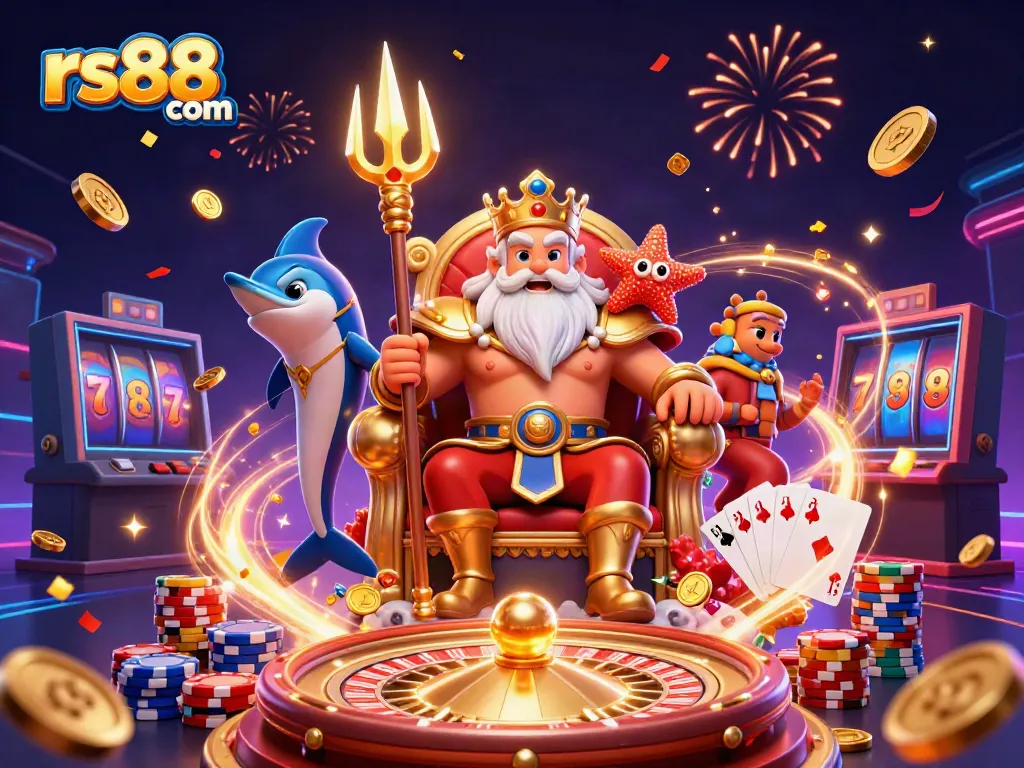 Experience the thrill of play at rs88 com with Neptune, casino elements, and festive atmosphere.