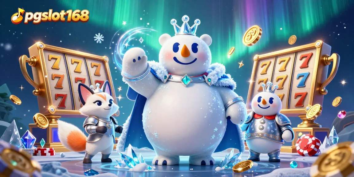 Spin to win with pgslot168 in this vibrant 3D immersive casino scene