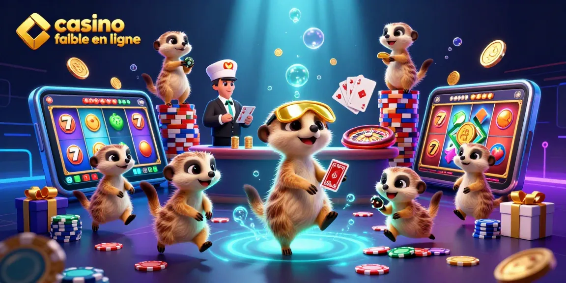 Découvrez un casino fiable en ligne avec une colonie de suricates animée dans une illustration 3D captivante.
