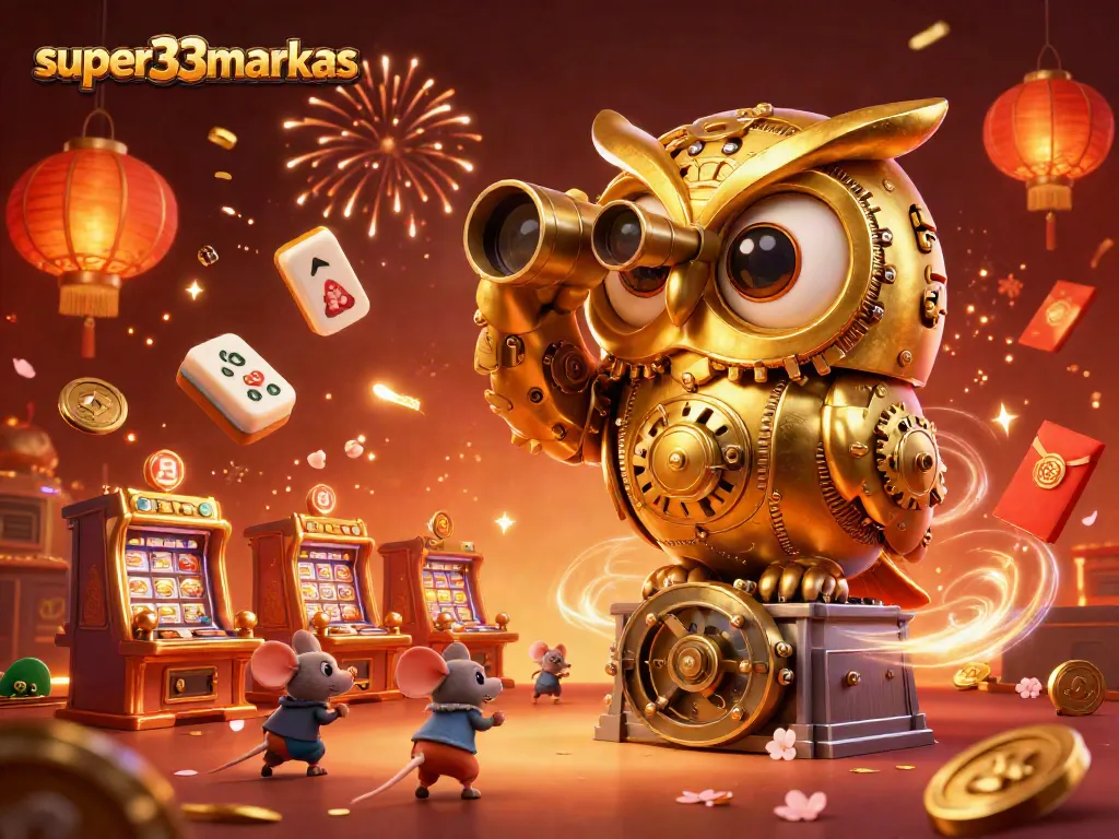 Engage with super33markas through vibrant gameplay, featuring mystical owls and dynamic casino elements.