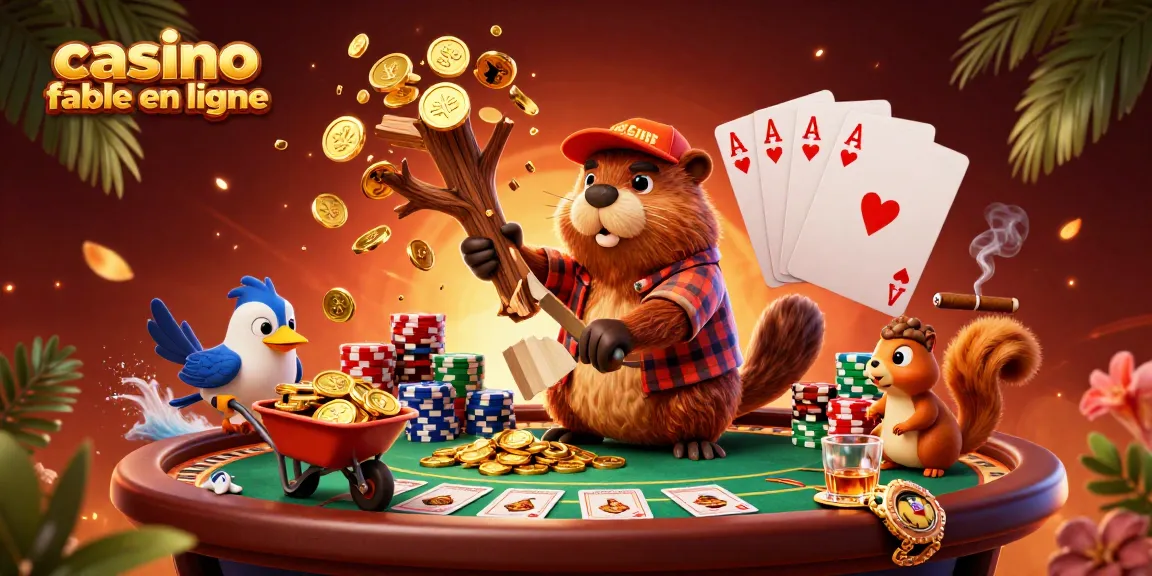 Visualisez le monde fascinant des jeux avec un castor, un oiseau, et un écureuil dans un casino fiable en ligne.