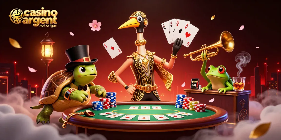 Plongez dans l'univers du casino argent réel en ligne avec cette illustration captivante.