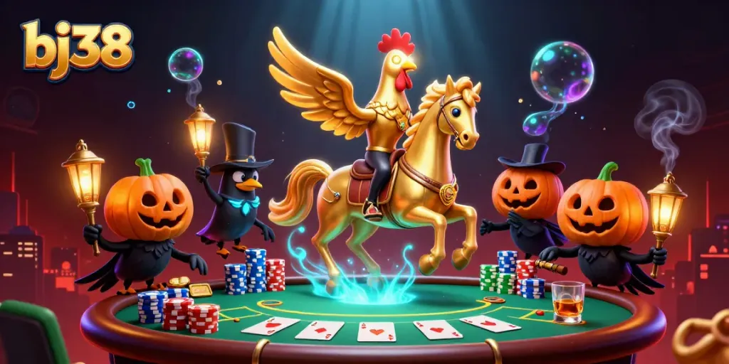 Experience the thrilling bj38 casino atmosphere with unique characters and rich gaming elements.