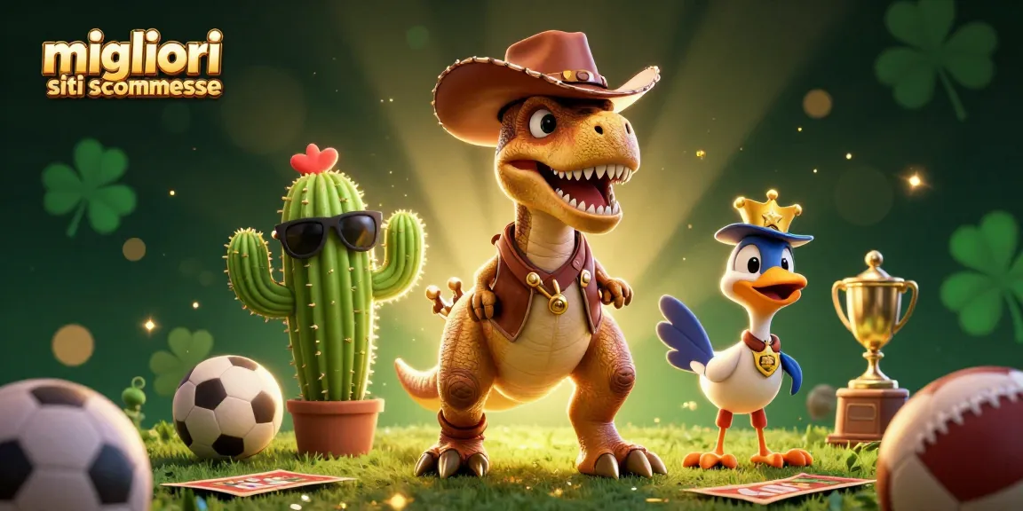 Scopri i migliori siti scommesse e le quotazioni competitive con protagonisti un dinosauro cowboy, un cactus e un uccello sceriffo.