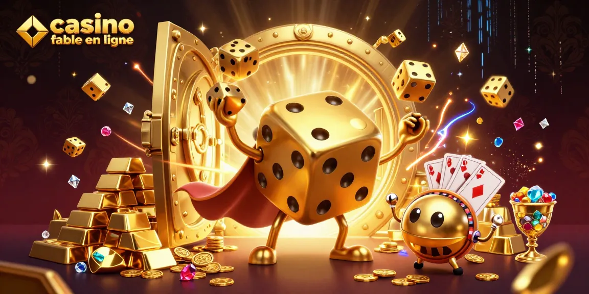 Découvrez des jeux sur un casino fiable en ligne avec une illustration 3D captivante.
