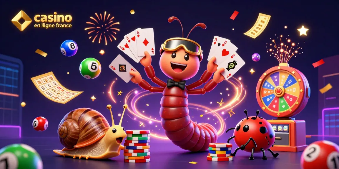 Gagnez avec des jeux chez le casino en ligne France grâce à un dealer cartoon et des éléments festifs.