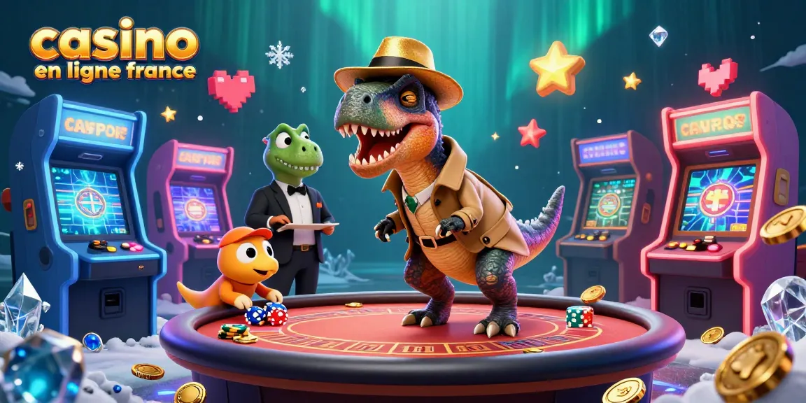 Jouez au casino en ligne France et vivez l'excitation avec des personnages animés dans une scène captivante.