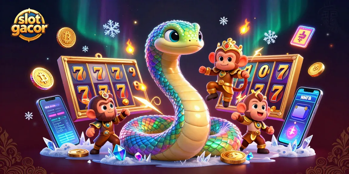 Experience thrilling gameplay with slot gacor in a vibrant, detailed 3D scene showcasing colorful characters and casino elements.