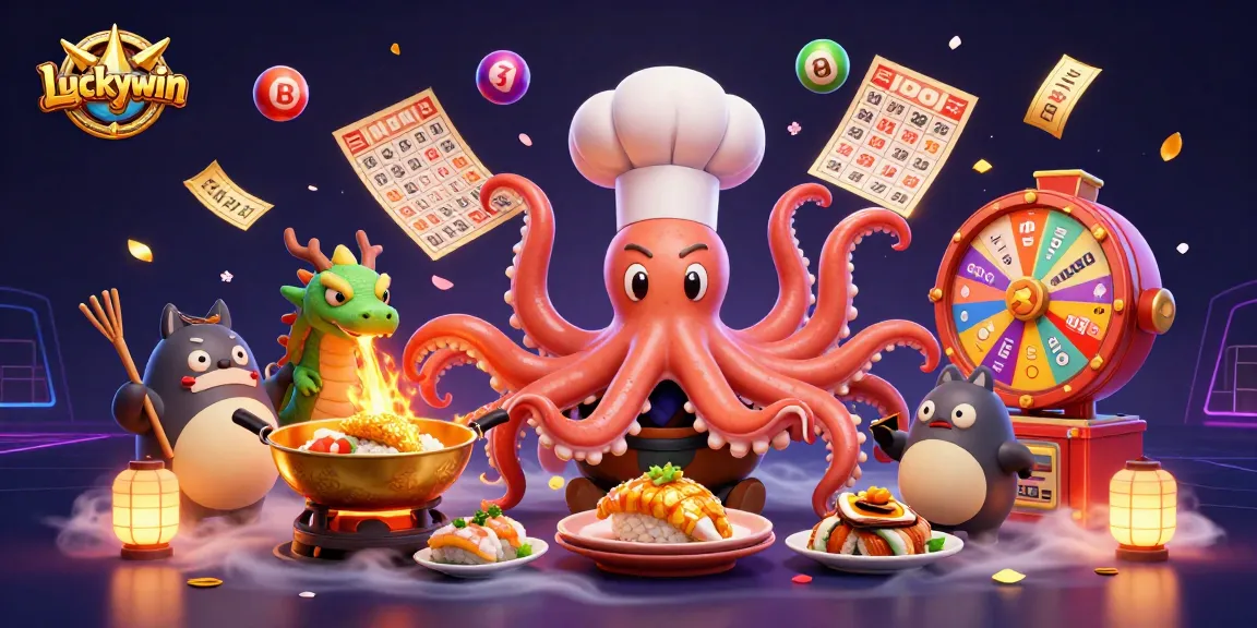 Experience thrilling gameplay with Luckywin's vibrant lottery scene featuring dynamic characters and energetic elements.