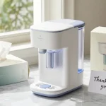 Waterdrop ED04B-L Mega Electric Water Filter Dispenser showcased in a product review setting for e-commerce buyers seeking the best deals on hydration solutions.