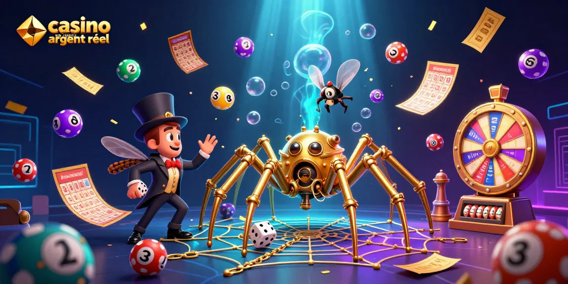 Jouez au casino en ligne argent réel avec cette scène dynamique regorgeant de lots et de jeux.