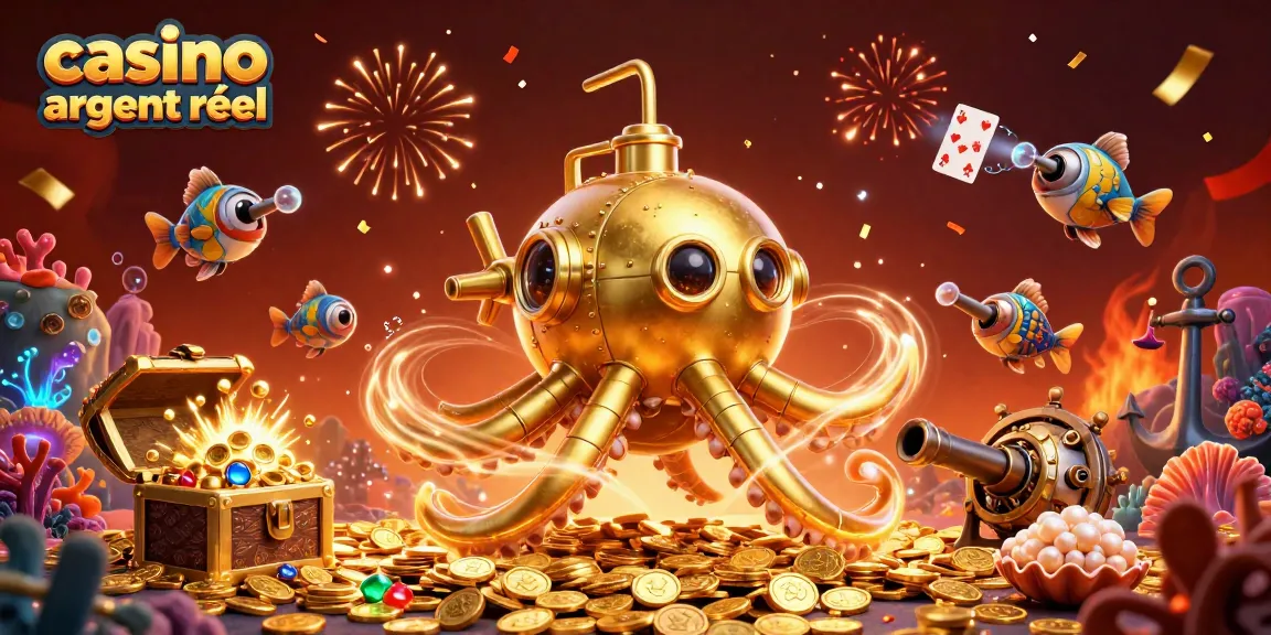 Venez jouer sur un casino en ligne argent réel avec des poissons mécaniques et un kraken légendaire !