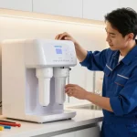 Waterdrop ED04B-L Mega Electric Water Filter Dispenser installed by trusted local service provider in modern kitchen setting.