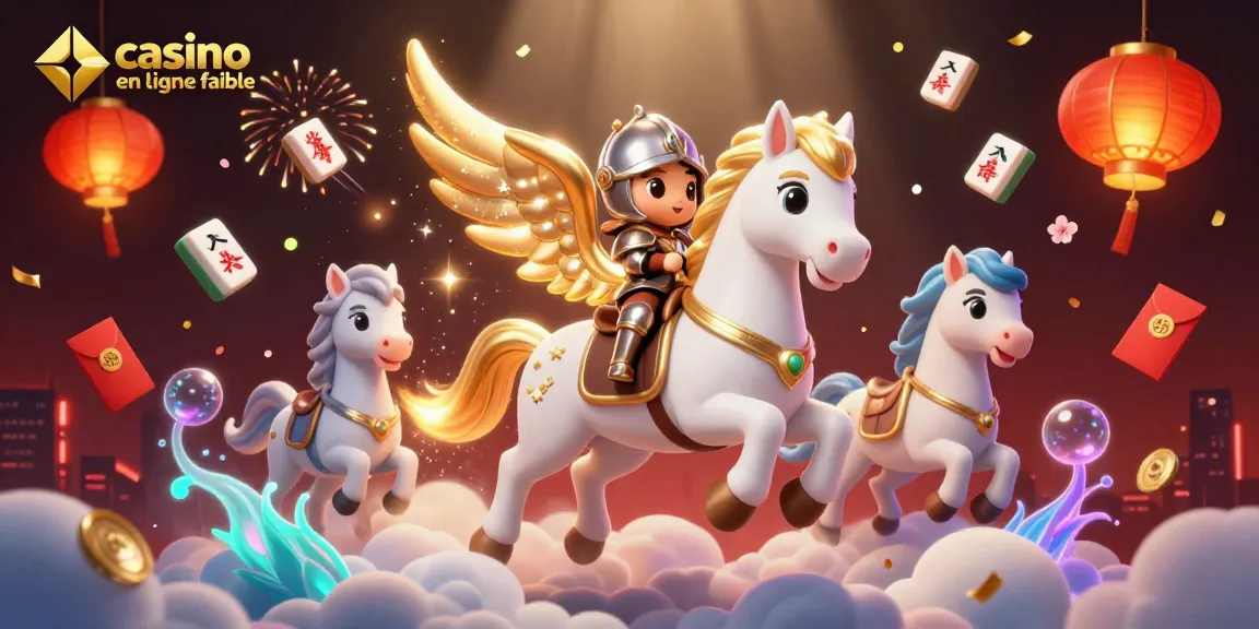 Jouez sur un casino en ligne fiable avec un cheval céleste, un chevalier et des éléments de jeu