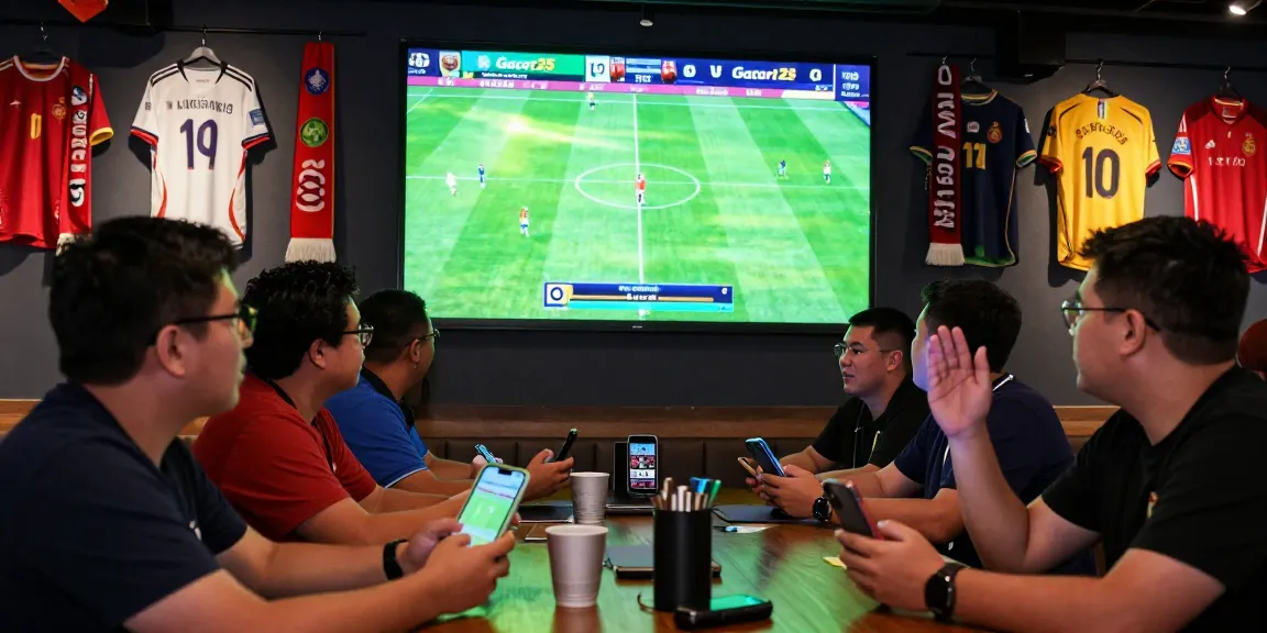 Excited fans engaging with Gacor25 during World Cup 2026 soccer betting.