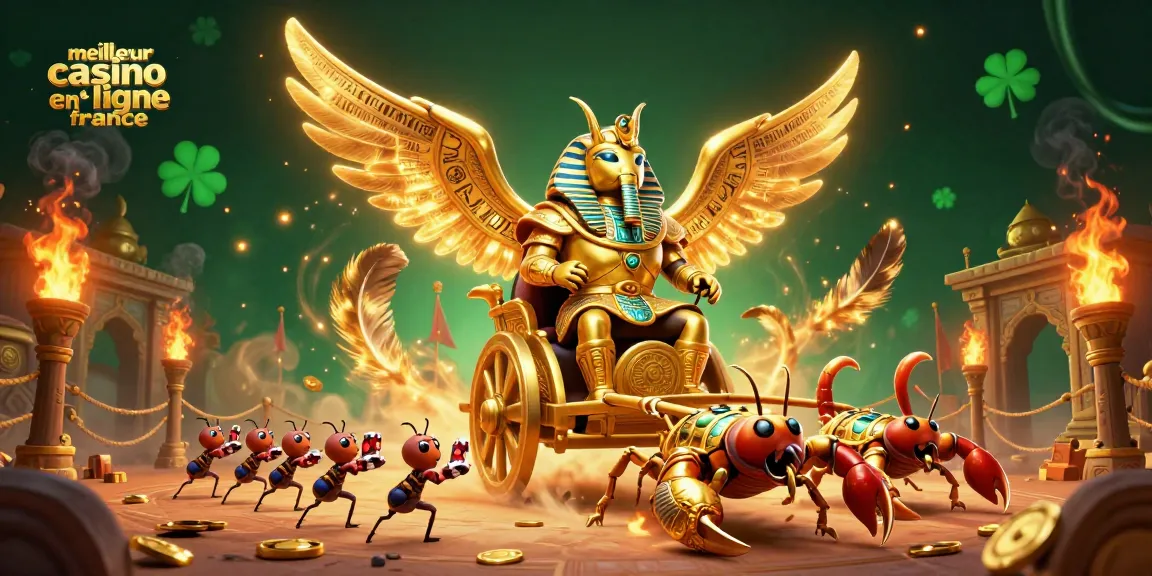 Découvrez le meilleur casino en ligne France avec cette illustration vivante de personnages emblématiques et éléments de jeu captivants.
